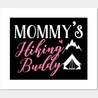 Hiking Mom and Baby Matching T-shirts Gift Posters and Art